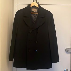 Moderm Black Pea Coat